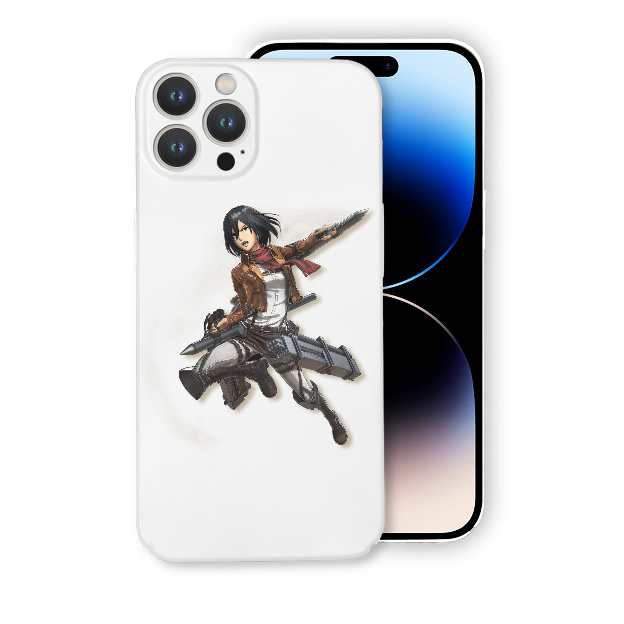 （画像用） 進撃の巨人 ミカサ·アッカーマン Attack on Titan Mikasa Ackerman 【iPhone 14シリーズ対応】ハードケース